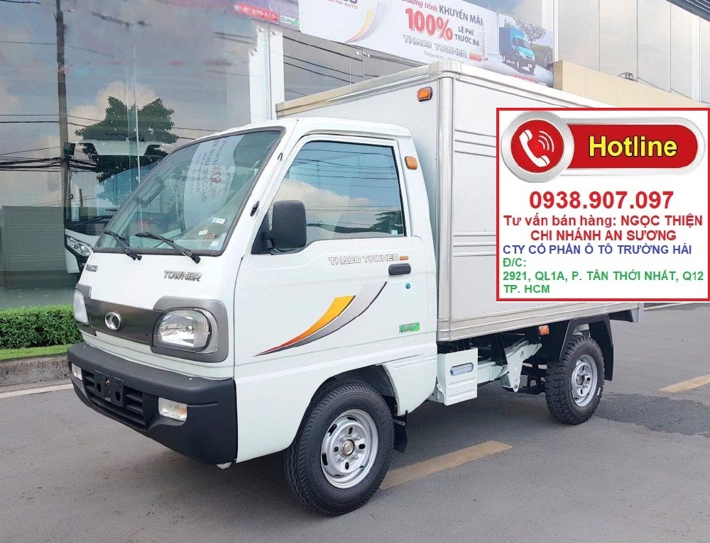 Cần bán gấp Xe tải nhẹ máy xăng TOWNER 800 tải trọng 990kg,trả góp 70%