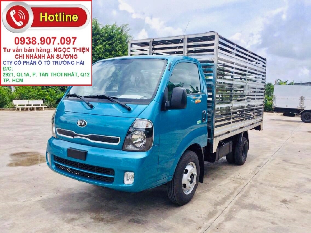 Sản phẩm xe tải máy dầu hiệu kia k200 đời 2019, tải trọng 1t9