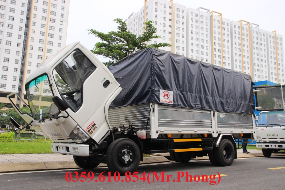 Xe tải Isuzu VM 3.49 Tấn (3.5 Tấn) thùng 4.3m, trả trước 100 triệu nhận xe