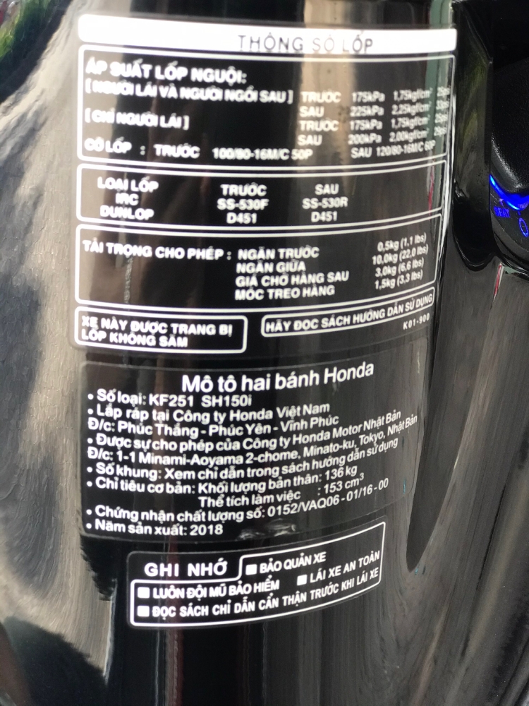 Cần bán SH Việt 150 ABS cuối 2018 màu Đen biển Vip