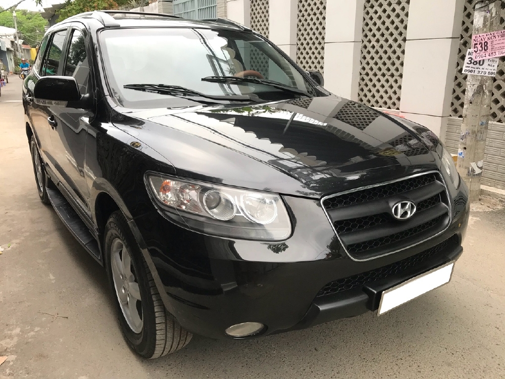 Bán Hyundai Santafe Đen 2009 số sàn máy xăng Nhập Hàn.