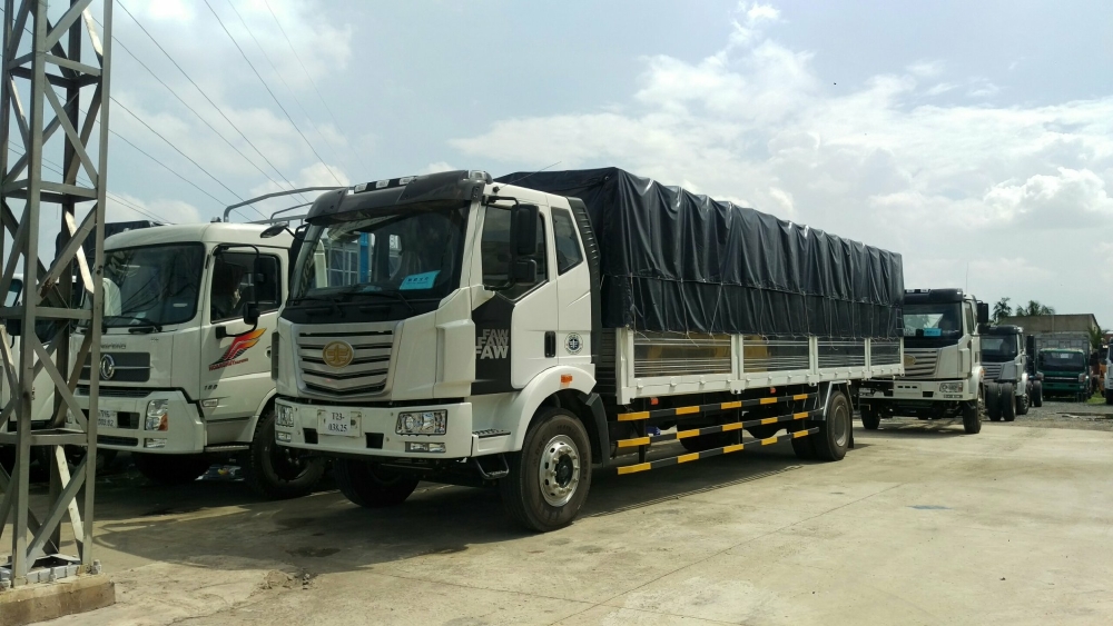 Xe tải faw 7t25 thùng dài 10m chuyên chở pallet|Hỗ trợ trả góp