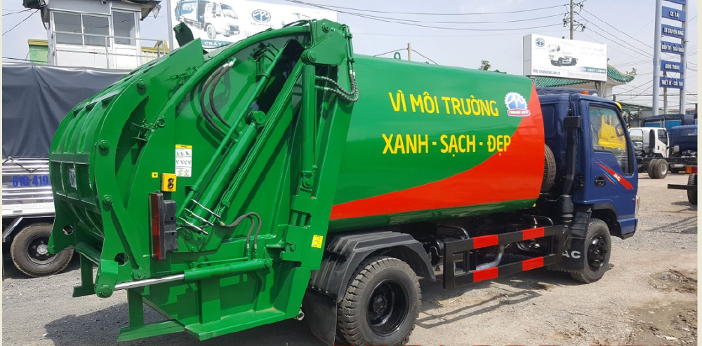bán xe rác jac 6 khối
