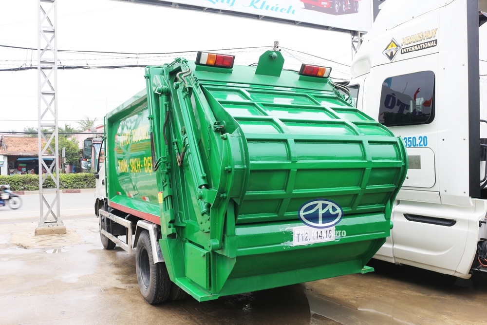 bán xe rác hino 6 khối