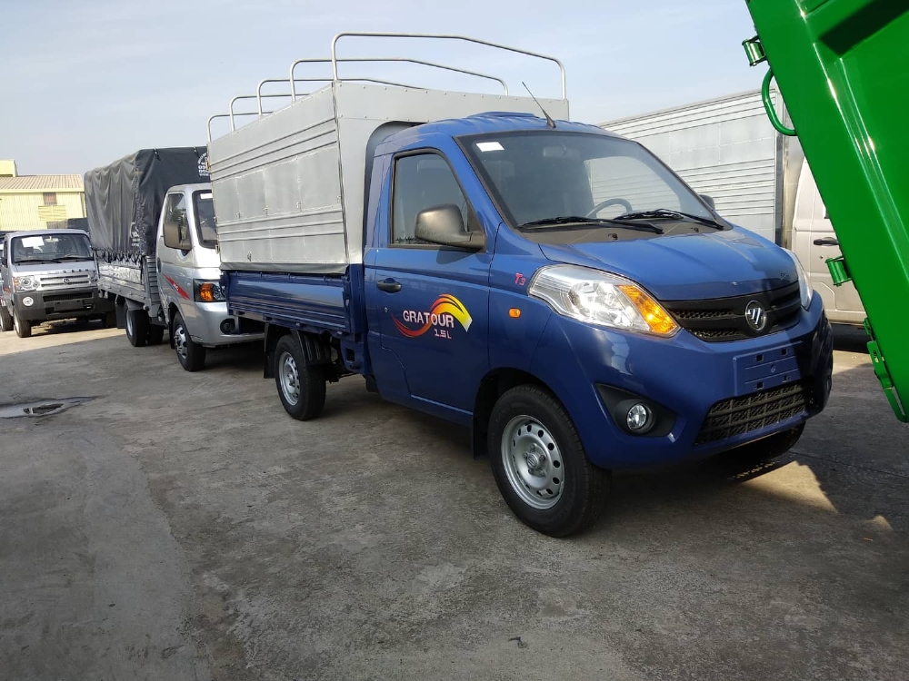 XE TẢI FOTON 1.5L THÙNG BẠT 850kg Thùng dài 2M3