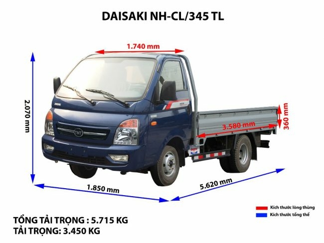 TMT DAISAKI NH345T (3,4 TẤN)