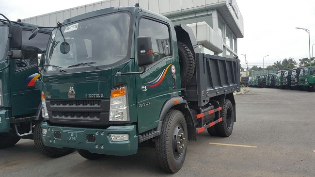Xe ben Howo 6t5 ga điện 2019