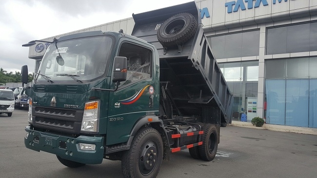 Xe ben Howo 6t5 ga điện 2019