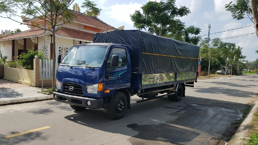 Hyundai New Mighty 110SL Mui Bat, 2019, thùng dài 5m76