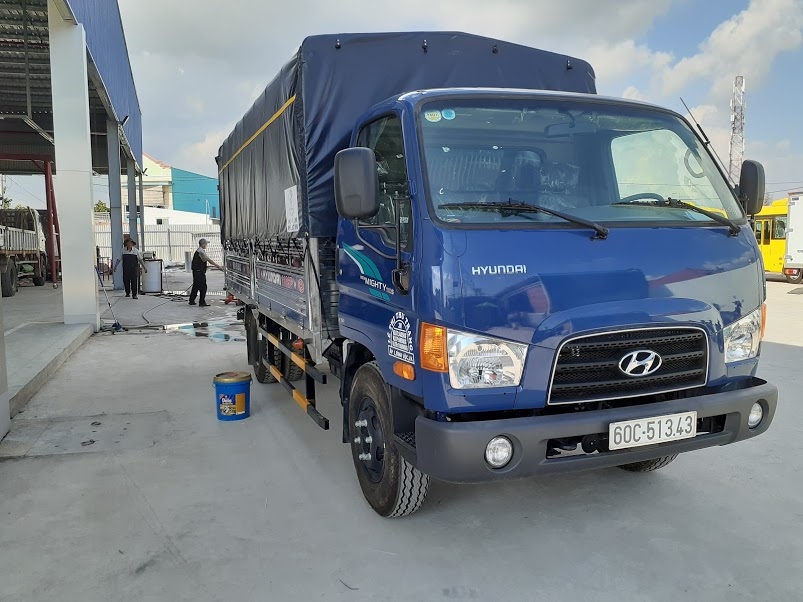 Giá Xe tải Hyundai new mighty 110SP. Tải trọng 7 tấn. tặng 2 chỉ vàng 9999, trả trước 170 triệu là có xe về nhà