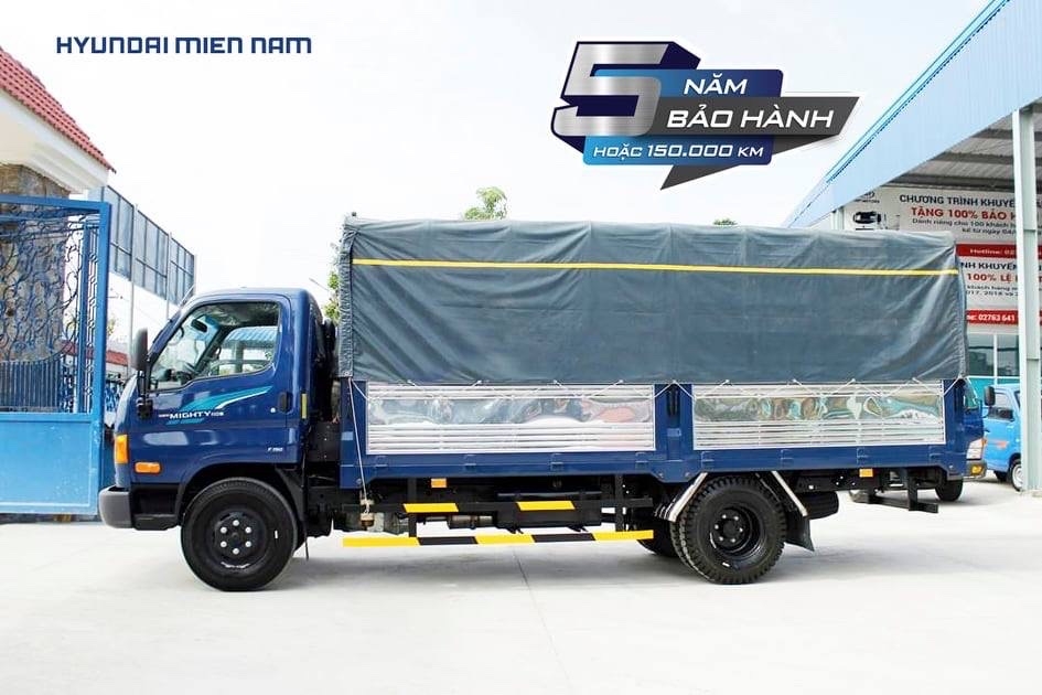 Hyundai new mighty 110sp, Tải trọng: 7 tấn, Thùng dài 4.9M  phiên bản 2019