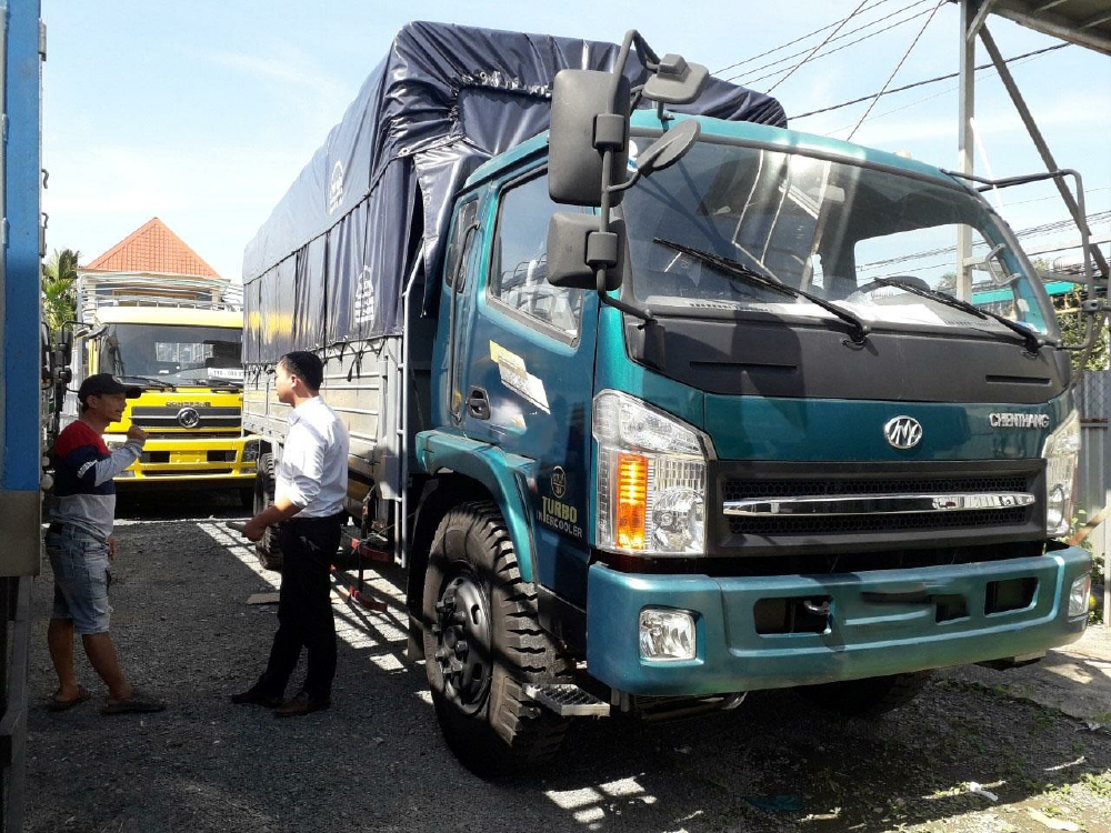 xe tải chiến thắng 6,5 tấn thùng bạt 6m3 giá rẻ 400tr