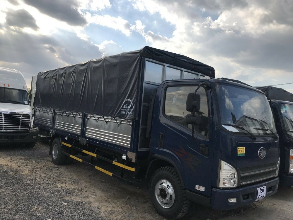 Xe tải faw 7 tấn-faw máy hyundai-faw 7 tấn thùng bạt 6m3|Trả trước 180tr nhận xe