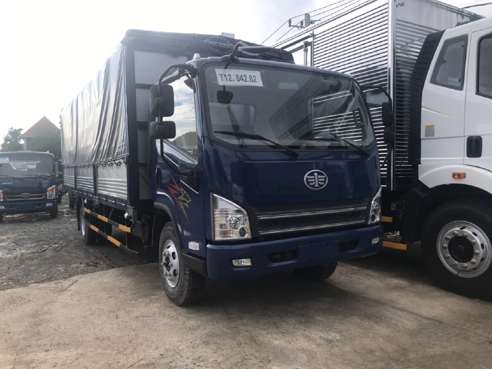 Xe tải faw 7.3 tấn thùng bạt máy hyundai nhập|Hỗ trợ trả góp