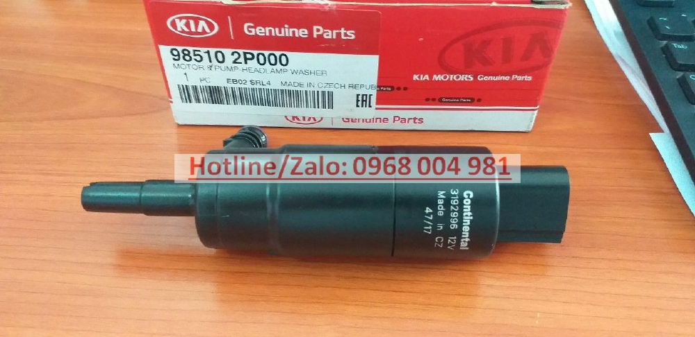 MÔ TƠ BƠM XỊT NƯỚC RỬA ĐÈN PHA COS NEW SORENTO 2014 985102P000