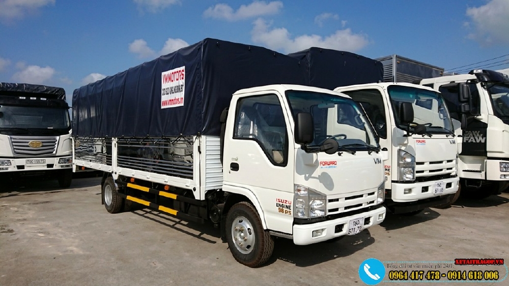 Bán lô xe tải ISUZU 1T9 thùng dài 6m2 rộng 2m