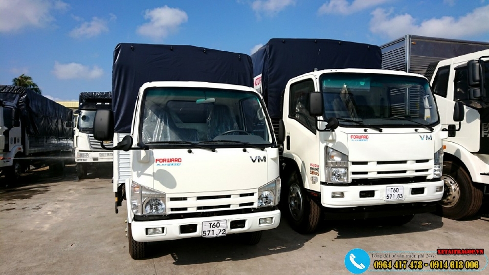 Bán lô xe tải ISUZU 1T9 thùng dài 6m2 rộng 2m