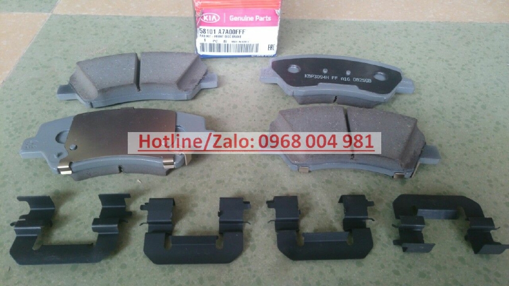 58101A7A00FFF MÁ PHANH TRƯỚC K3. BỘ MÁ PHANH TRƯỚC,SAU K3 CHÍNH HÃNG 