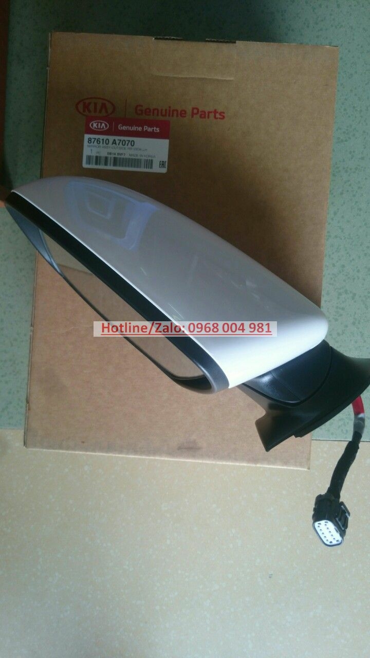 87610A7070 87620A7070 GƯƠNG CHIẾU HẬU KIA K3. PHỤ TÙNG KIA K3 CHÍNH HÃNG