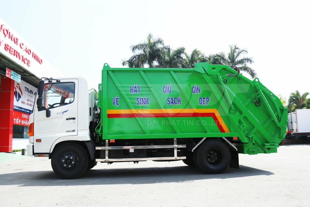 Hino Xe Ép Rác FC (9 Khối) Mới 100%