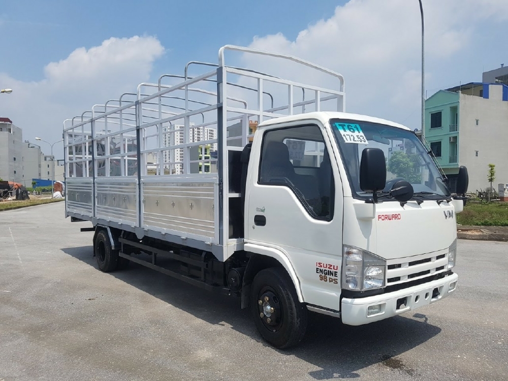 Giá xe tải isuzu vinh phat 1t9 thùng chở pallet vào thành phố|Hỗ trợ trả góp