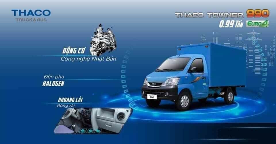 xe tải Towner 990 Khuyến mãi 100% Phí trước bạ
