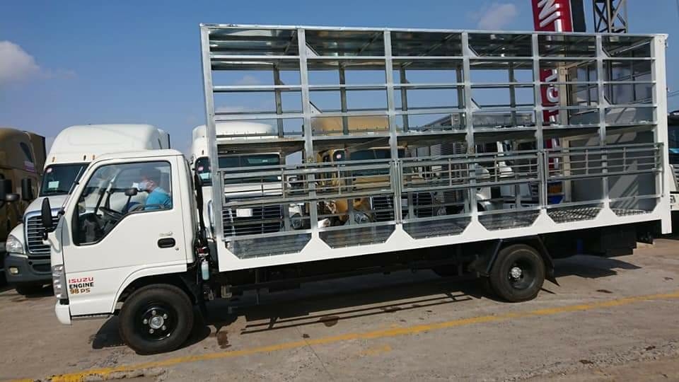 Giá xe tải isuzu chở xe máy 2 tầng vào thành phố|Hỗ trợ trả góp