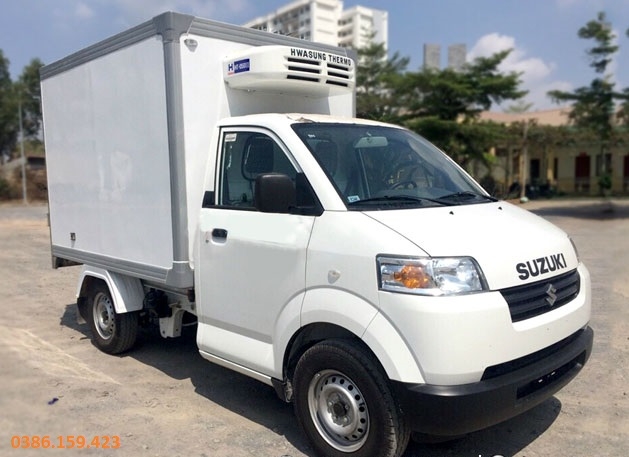 Xe tải thùng đông lạnh suzuki 500kg, suzuki carry pro 2020.
