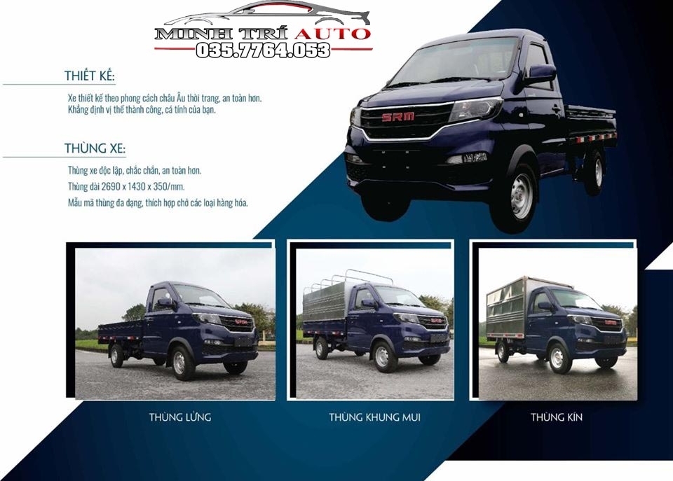 xe tải dongben SRM phiên bản cao cấp 2020 giá 200tr