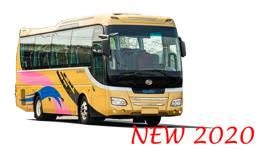 Bán xe khách SAMCO 29 chỗ ngồi bầu hơi máy đẩy động cơ ISUZU