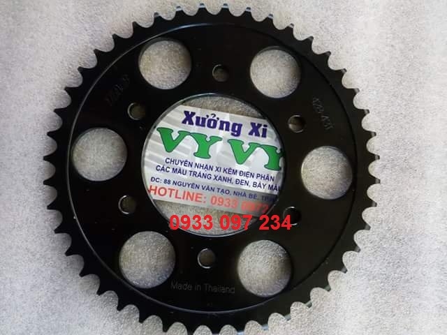 Xi mạ, nhuộm đen bánh răng xe bao đẹp cho Anh Em chơi xe.