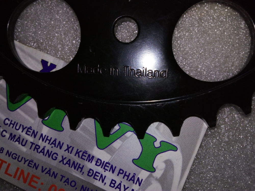 Xi mạ, nhuộm đen bánh răng xe bao đẹp cho Anh Em chơi xe.