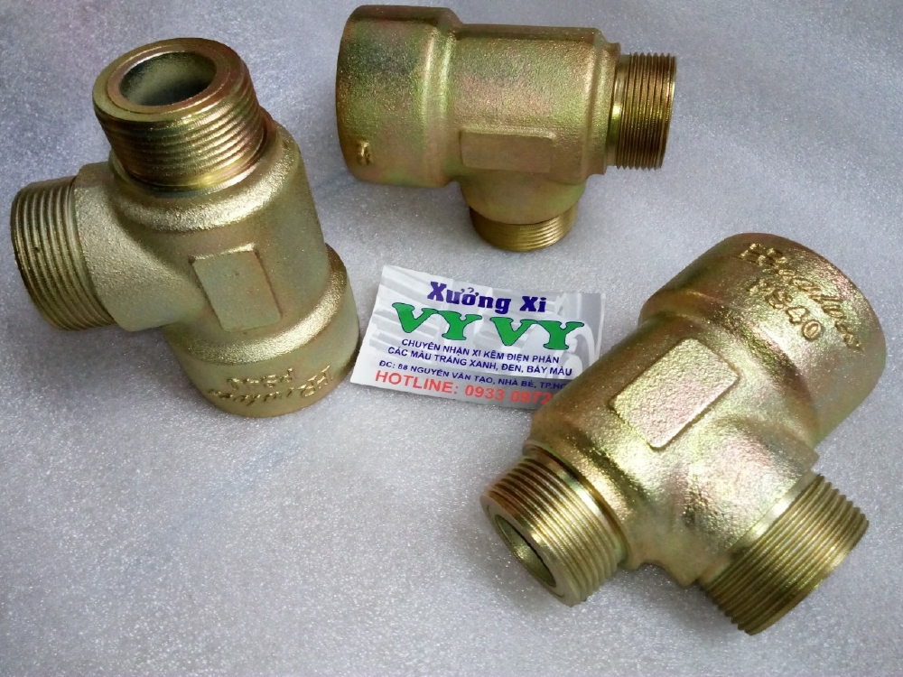 HCM đơn vị xi mạ kẽm Cr3 trắng xanh mặt bích ngoại quan đẹp hoàn hảo.