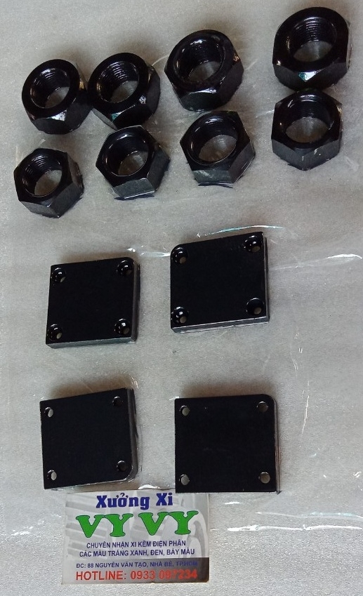 Gia công nhuộm đen sắt thép xuất khẩu, phục vụ đơn hàng gấp.
