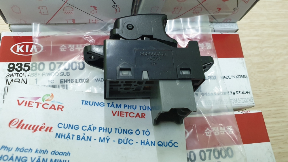 Công tắc lên xuống kính đơn Kia Morning 9358007000
