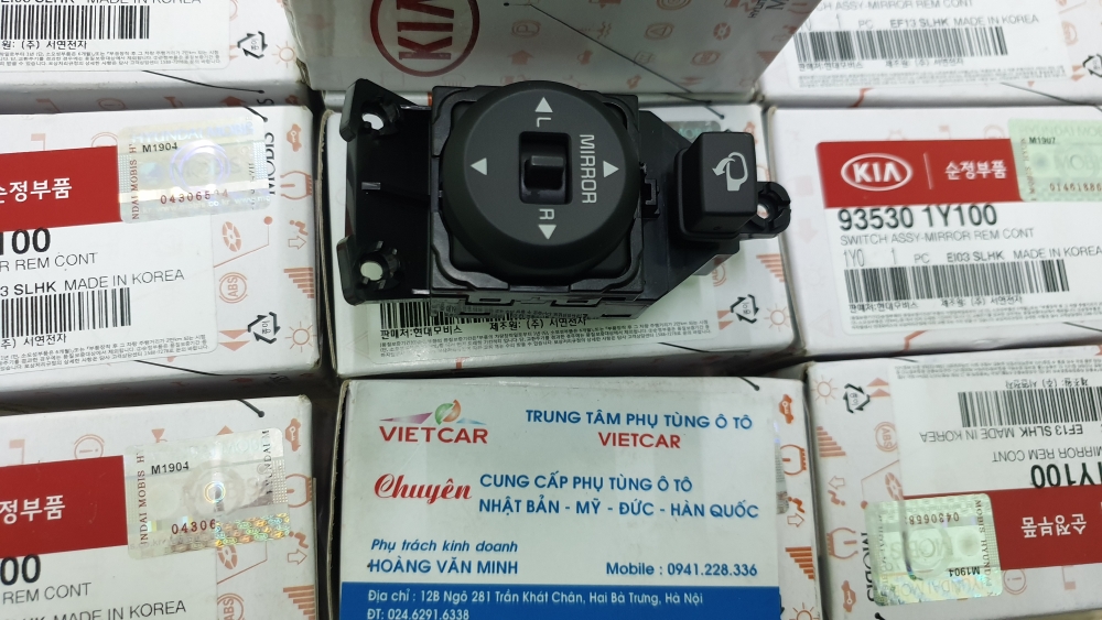 935301Y100 Công tắc chỉnh gương( có gập gương) Kia Morning Picanto