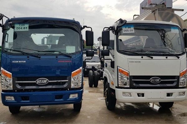 xe tải veam 260-1 thùng dài 6m1