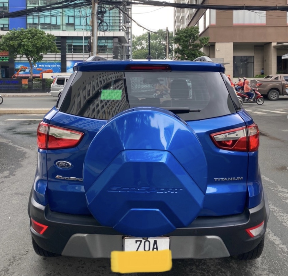 Bán xe Ford ecosport 1.5l titanium sx 2018 màu xanh