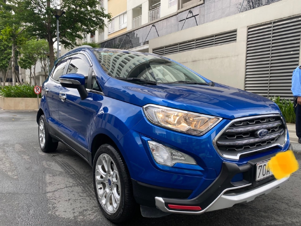 Bán xe Ford ecosport 1.5l titanium sx 2018 màu xanh