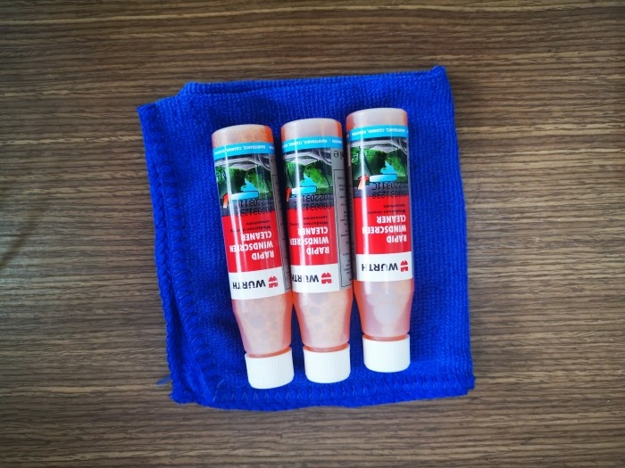 Combo 3 Chai Vệ Sinh Kính Lái Wurth Rapid Windscreen Cleaner 32ML Tặng 3 Khăn