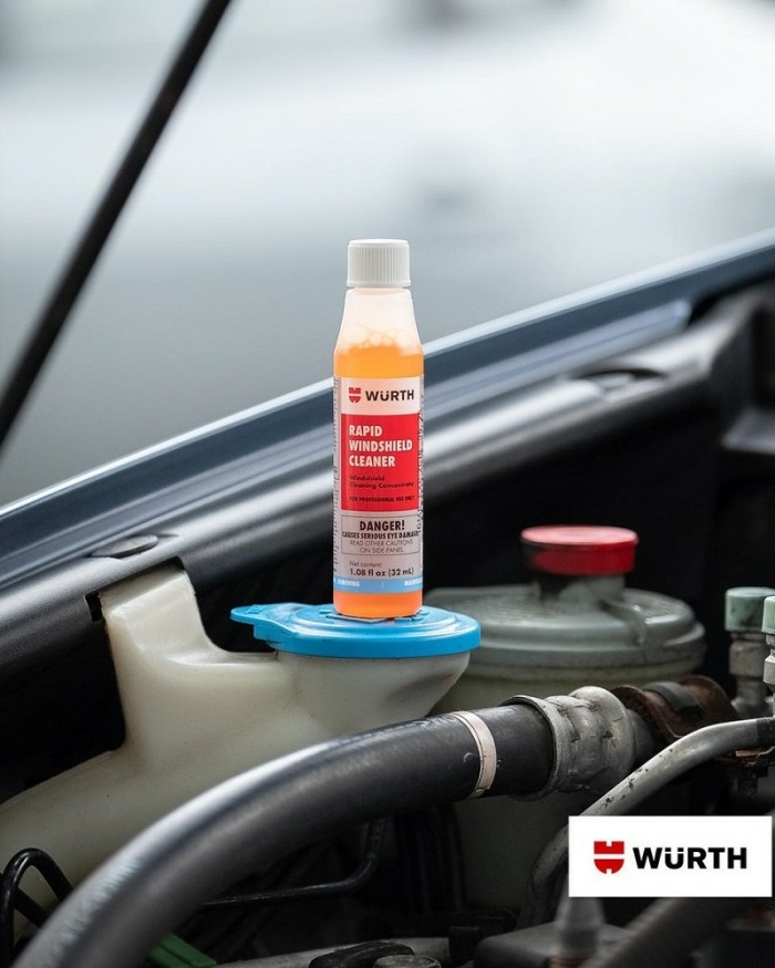 Combo 3 Chai Vệ Sinh Kính Lái Wurth Rapid Windscreen Cleaner 32ML Tặng 3 Khăn