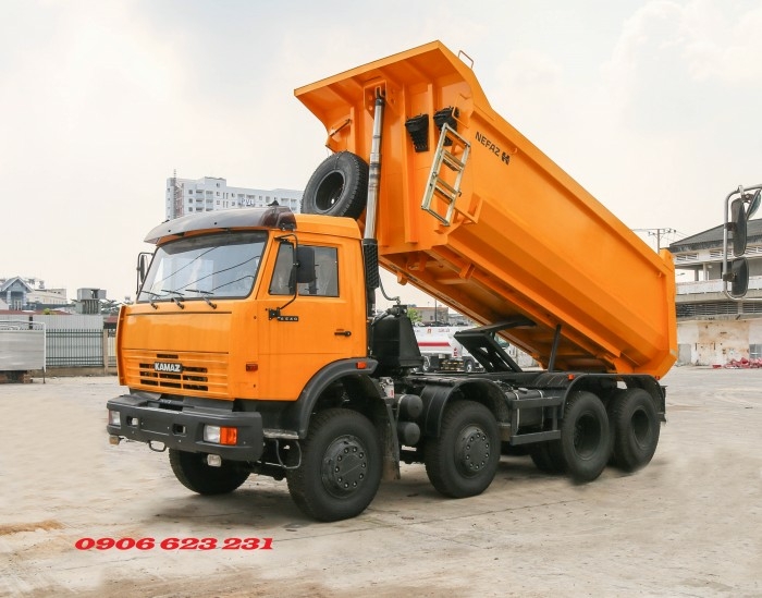 Ben Kamaz 6540 (8x4) thùng ben 15m3  | Bán xe ben Kamaz 4 chân tại Đồng Nai
