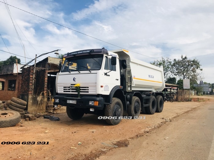 Ben Kamaz 6540 (8x4) thùng ben 15m3  | Bán xe ben Kamaz 4 chân tại Đồng Nai