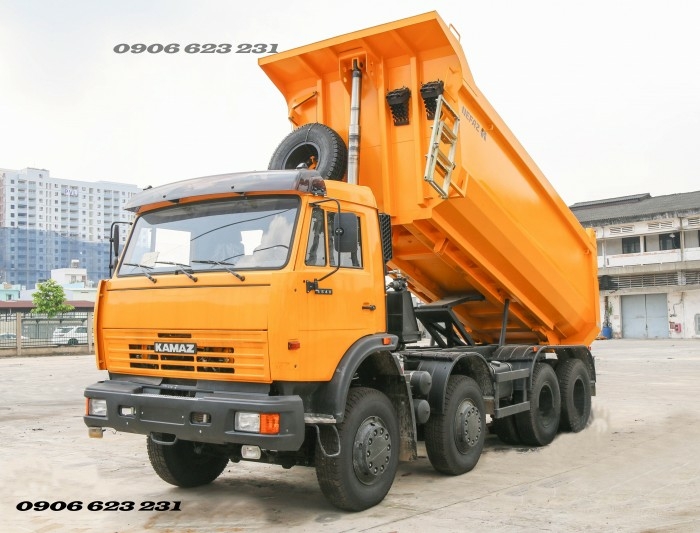Ben Kamaz 6540 (8x4) thùng ben 15m3  | Bán xe ben Kamaz 4 chân tại Đồng Nai