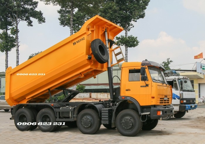 Ben Kamaz 6540 (8x4) thùng ben 15m3  | Bán xe ben Kamaz 4 chân tại Đồng Nai