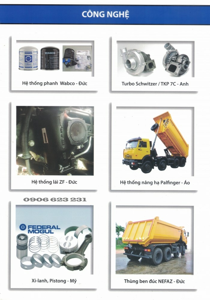 Ben Kamaz 6540 (8x4) thùng ben 15m3  | Bán xe ben Kamaz 4 chân tại Đồng Nai