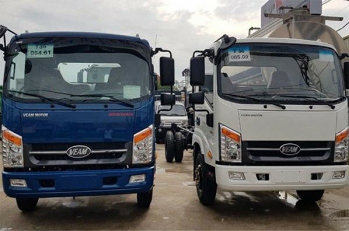 Bán xe Veam VT260-1 động cơ ISUZU thùng 6m1 trọng tải 1.9T
