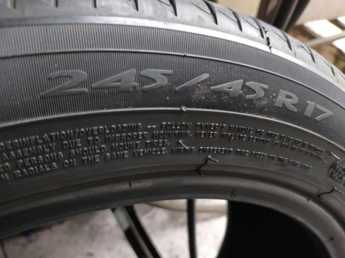 Lốp michelin 245/45r17 mới 90%