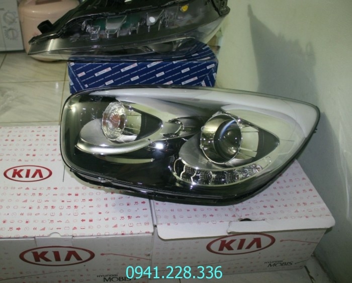 921011Y531 Đèn pha cos trái Kia Morning có led