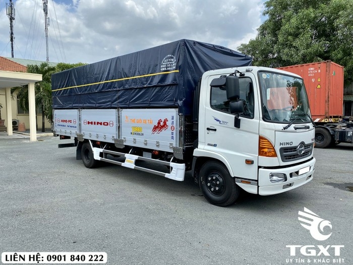 Hino FC thùng bạt, tải 6T5, thùng dài 5m7, 6m7 và 7m2